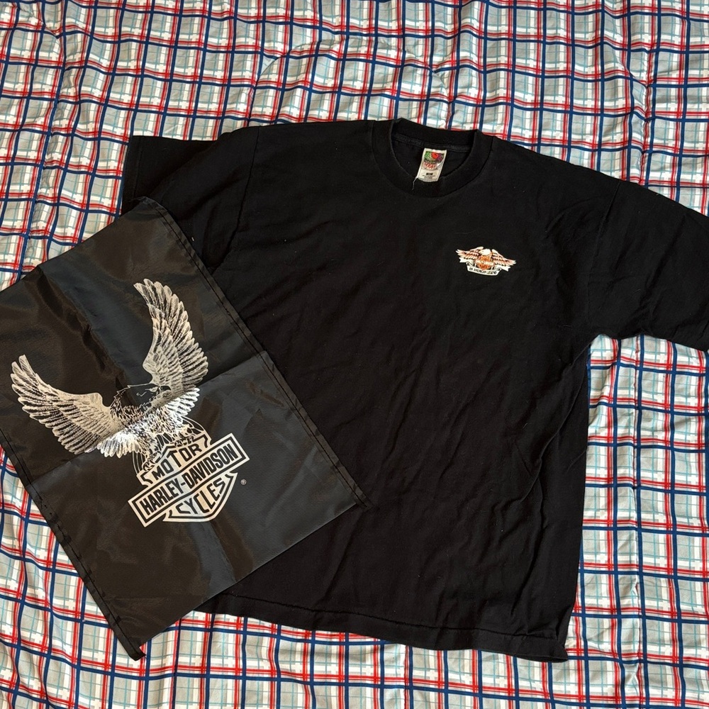 Harley-Davidson Black Tee with Eagle Logo